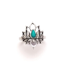 Anel Lotus Turquesa