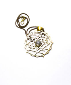 Colar Sri Yantra Pedra da Lua