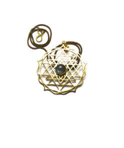 Colar Sri Yantra Labradorite