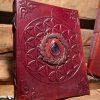 Caderno Flor da Vida com Pedra Ametista