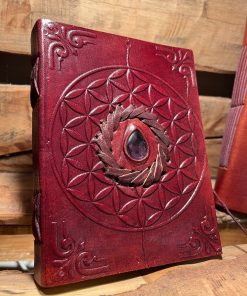 Caderno Flor da Vida com Pedra Ametista